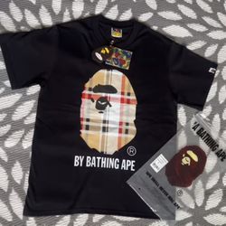 Burberry X bape tee shirt Size medium