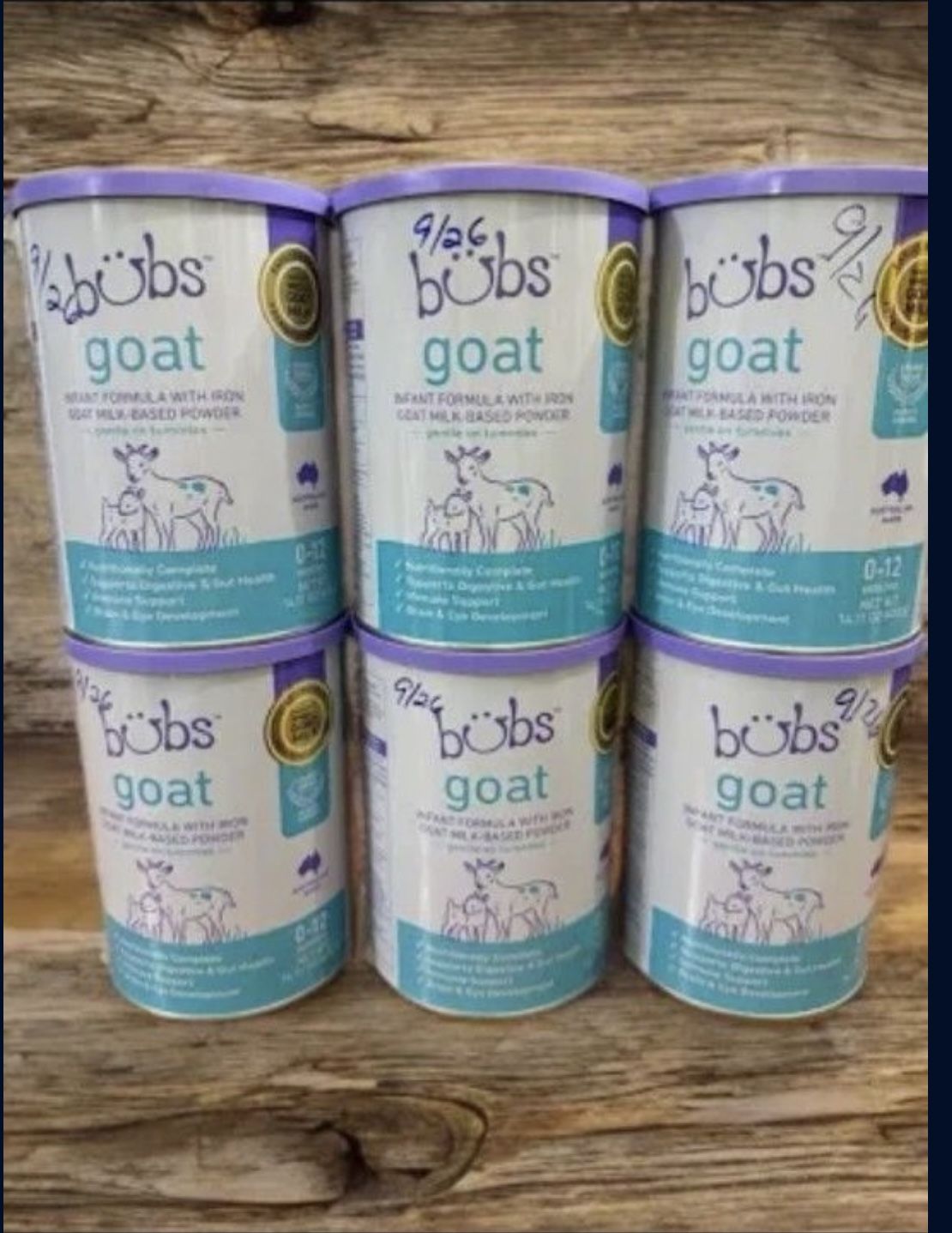 bubs goat infant formula 