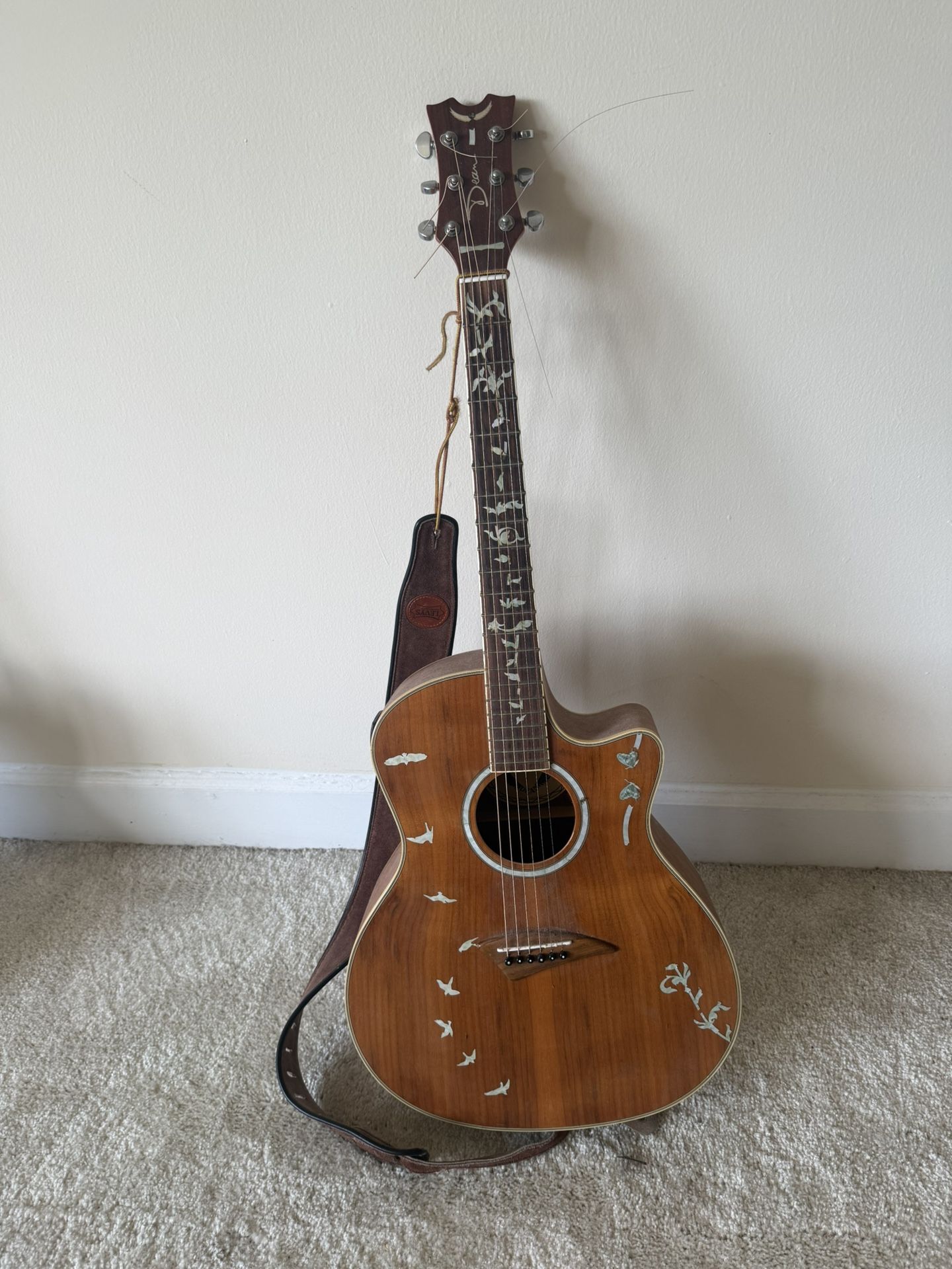 Dean Andes Acoustic/Electric Guitar (Free Pack Of Strings)