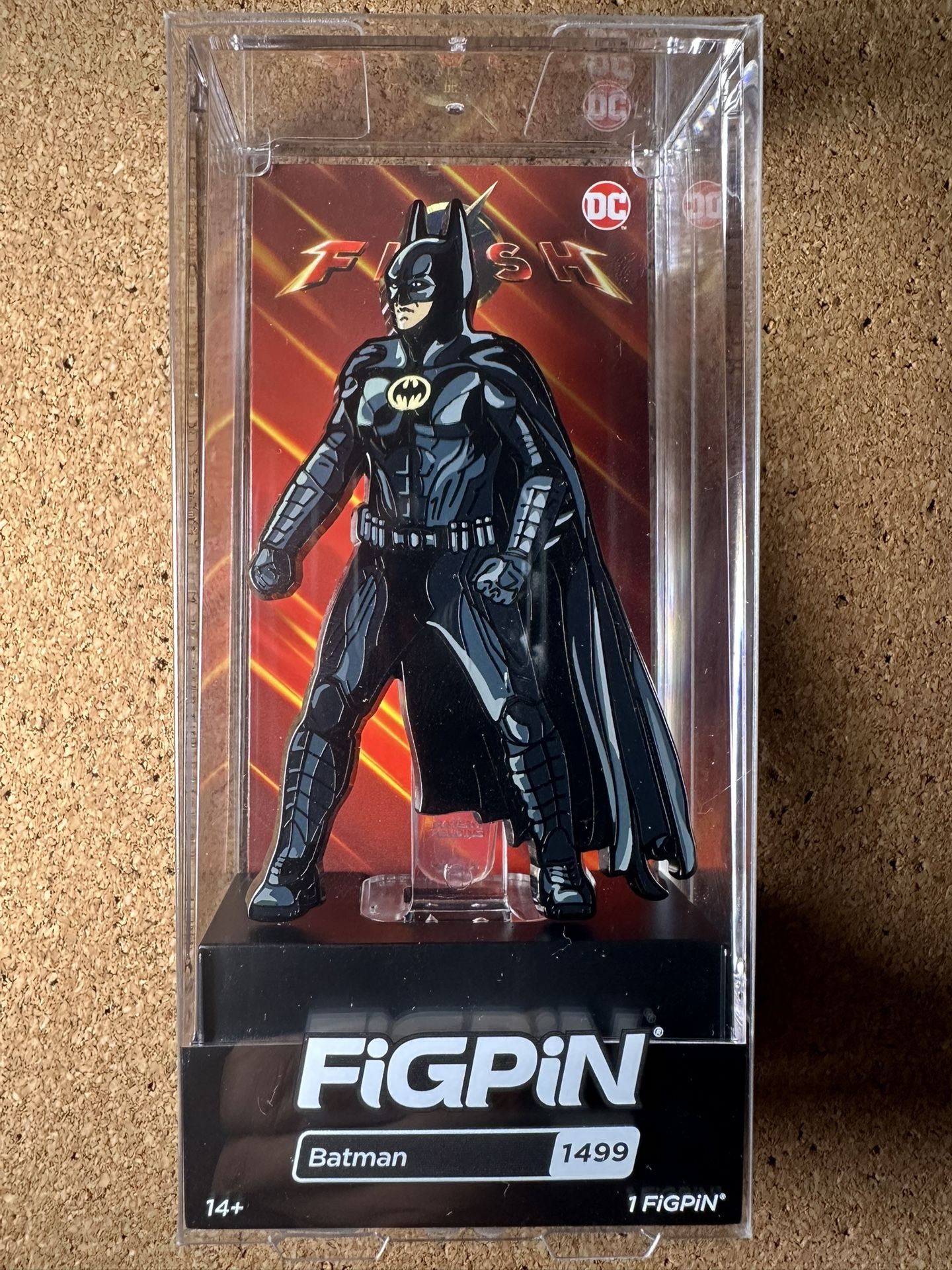 THE FLASH AMC EXCLUSIVE MICHAEL KEATON "BATMAN" FIGPIN LIMITED TO 1499