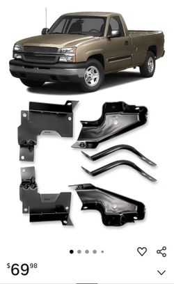 2003-2006 & 2007 Classic Silverado Front Bumper Brackets
