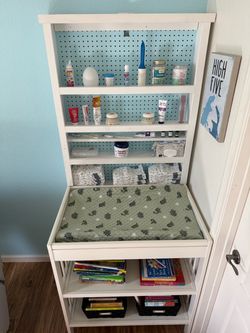 IKEA Changing Table with Custom Shelving