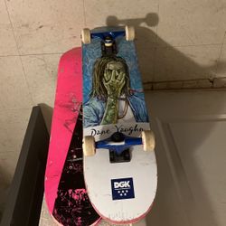 Dgk Skate Board With New Girl Wheels Barley Used 