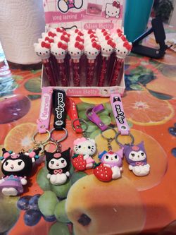 Llaveros Lipstik Hello Kitty