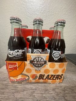 Portland Trailblazers 25th Anniversary Coca Cola Bottles (6pk)
