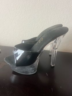 Clear Platform High Heel Size 9.5
