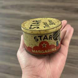 Rare 1940’s Tin Can Star Margarine (Philippine Island)