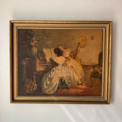 Girls at the Piano – The Rehearsal by Louis Jambor