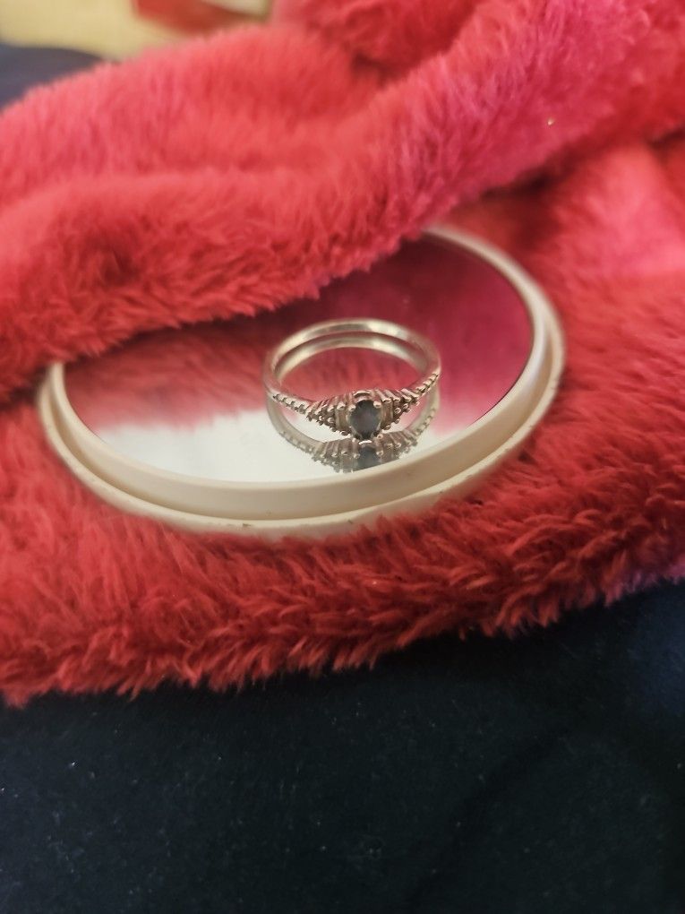 Blue And Silver Ring
