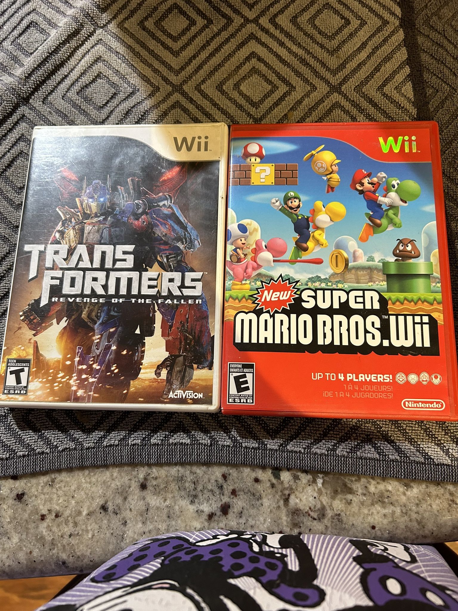 Wii Transformers And Super Mario Bros