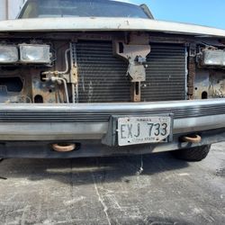 Front and rear bumper off a 89 Chevy truck 