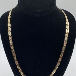 14K 3 Tones 24.5 Inch Gucci Chain 