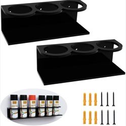 Brand new BiJun Spray Can Holder, Spray Bottle Holder Storage Rack All-Purpose Acrylic Hanger Wall Mount Bracket for Garage and Home Craft Workspace P