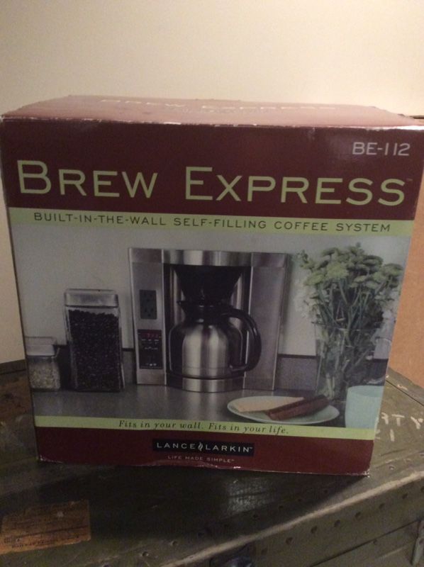 Brew Express built in the wall coffee maker self filling. for Sale in