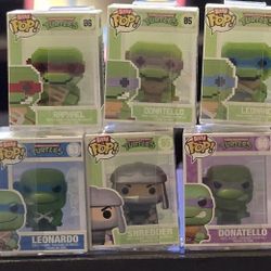 3 complete Funko Bitty Pop! TMNT Sets