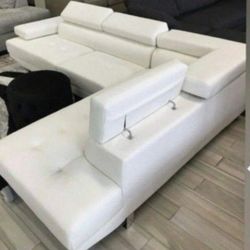 New White Sectional Couch Only $50 Down Payment 