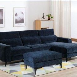 SERENO BLUE MIDNIGHT Left SECTIONAL