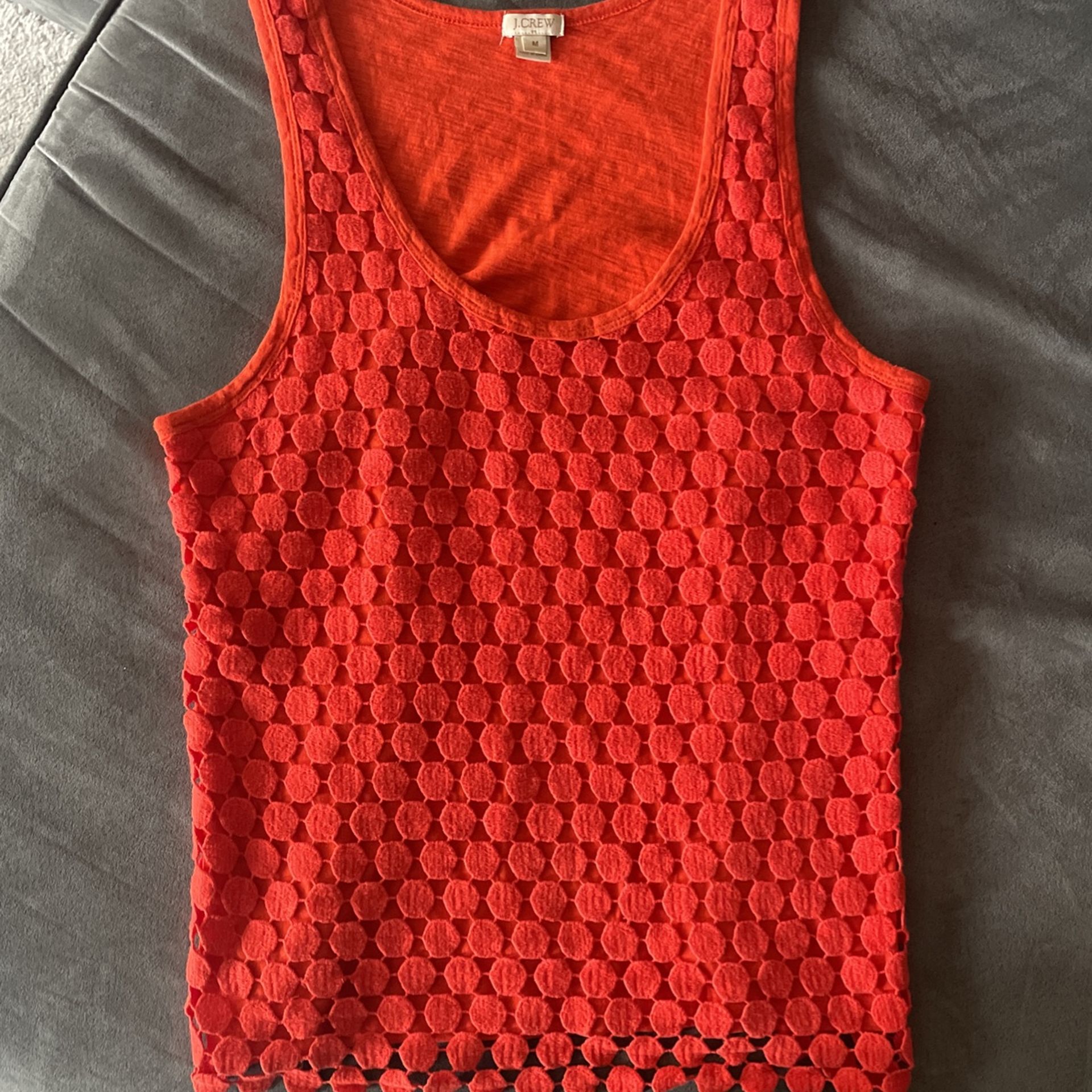 J crew Bright Red Tank