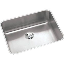 Elkay Lustertone Classic Stainless Steel, Single Bowl Undermount ADA Sink with Perfect Drain