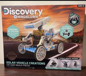 NWT Discovery Kids 2021 Mindblown STEM 12-in-1 Solar Robot 197-PC Creation Kit 