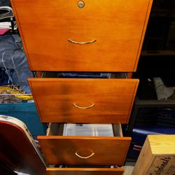 Wood Filing Cabinet