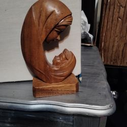 MCM Hand Carved Wooden Statue