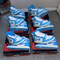 Jordan 1 UNC Reimagined Size's 8.5, 9.5, 10, 10.5,11, and 12
