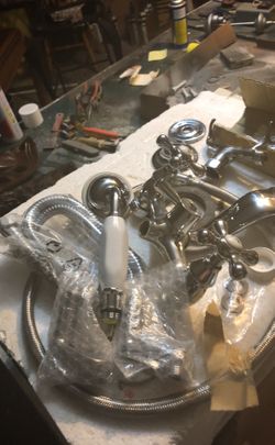 Claw foot Tub Faucet solid Brass Construction