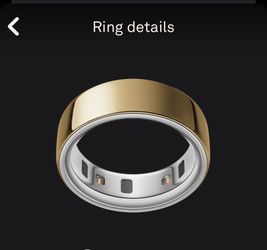 Oura ring. Gen 4. Gold. Size 8