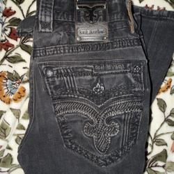 Rock Revival Black Straight Slim