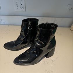 Black Patent Boots 