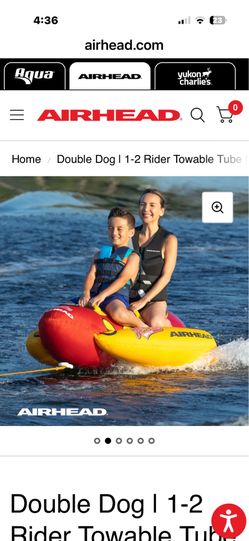 Double Dog | 1-2 Rider Towable Tube for Boating NEW