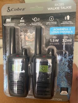 Cobra RX385 Walkie Talkie Two Pack