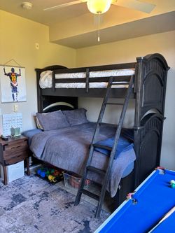 Twin over full bunk bed