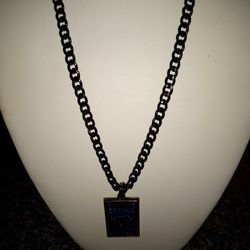 Brass Chain With Cz Diamonds And Swisher Sweet Charm