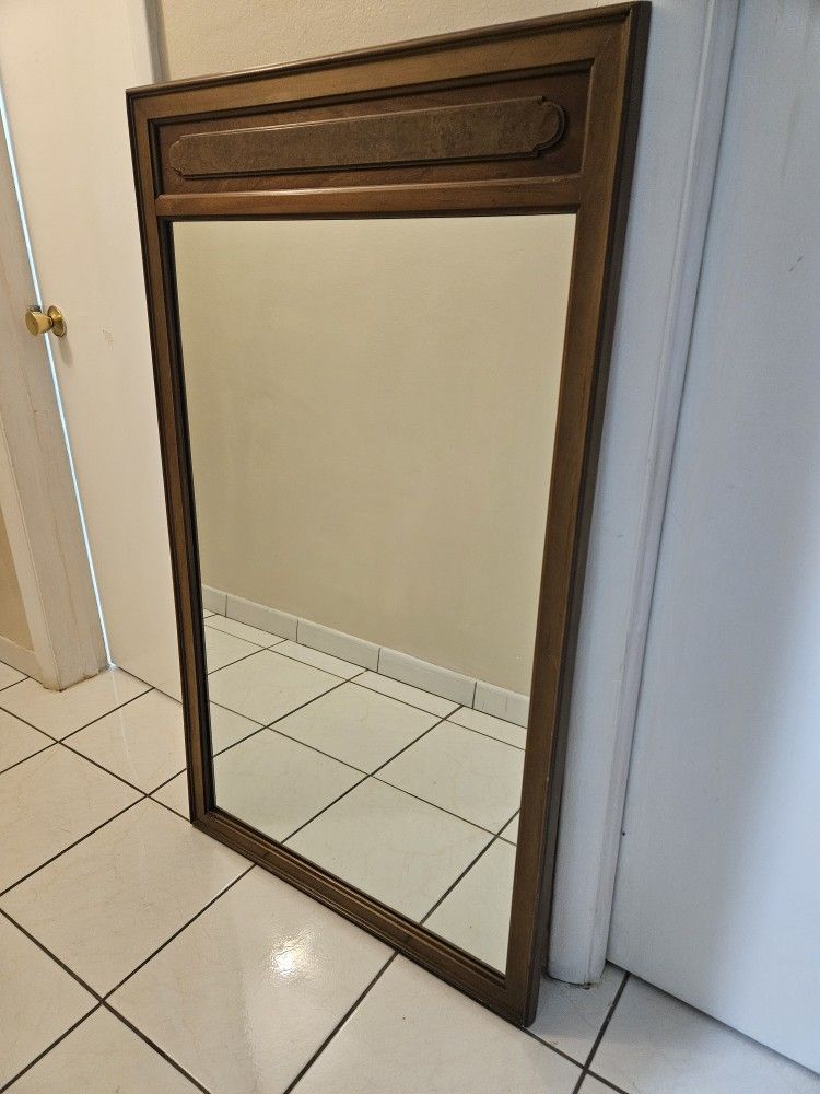 Teak Mirror For Sale 28×50