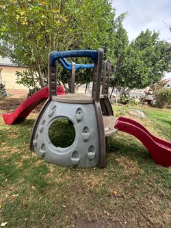 Little tikes playground with 2 slides