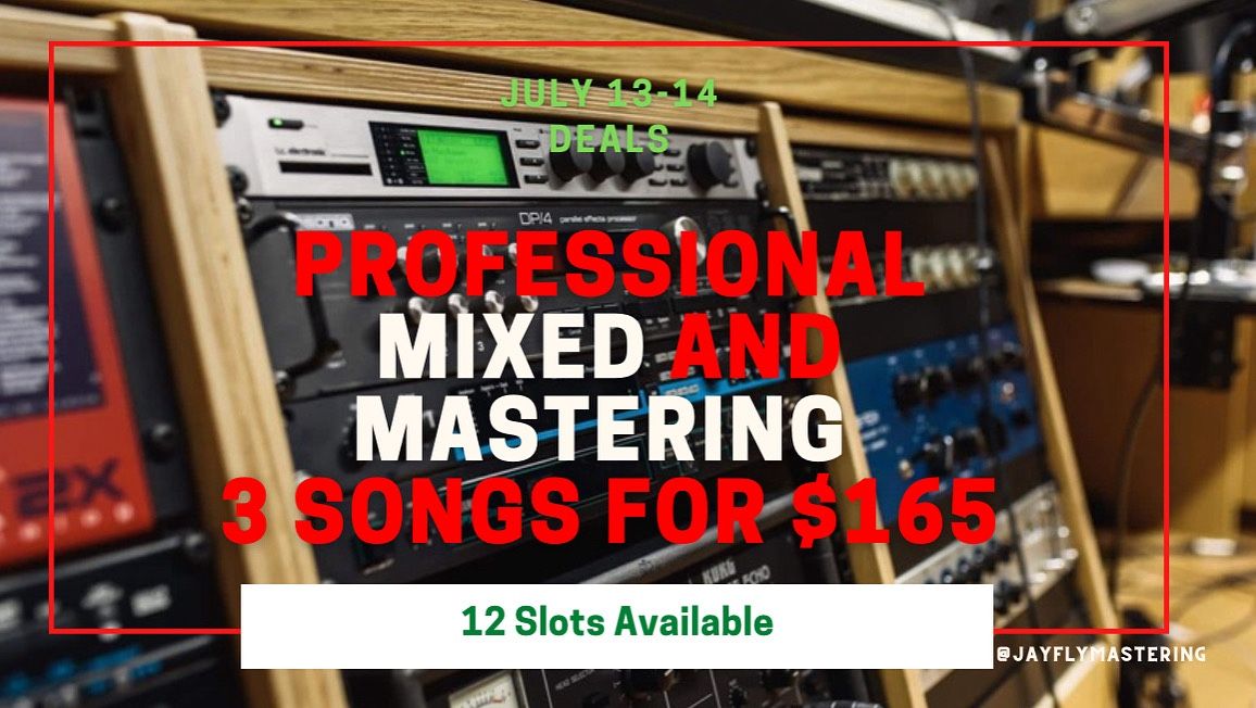 Affordable Pro Mixing & Mastering (3 Songs Mix & Master)