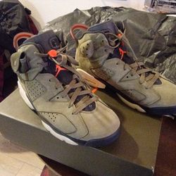 Air Jordans 6 Retros Cactus Jack Travis Scotts 