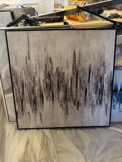 Large Modern Abstract Canvas Wall Art – $50