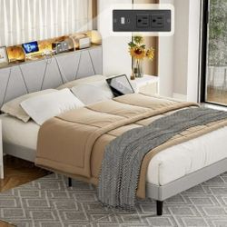 Brand New Queen Bed Frame With New 12” Mattress Included $390 - Same Day Delivery - Hablo Espanol 