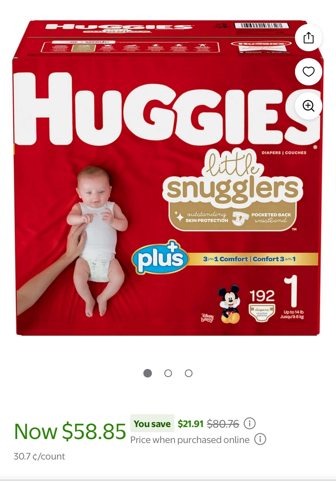 Huggies Size 1 Diapers