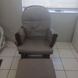Rocking Chair With Foot Rocker 