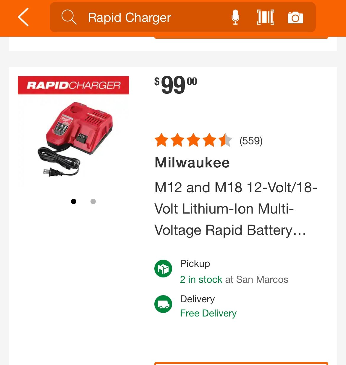 Milwaukee Rapid Charger Milwaukee 8.0 High Output Battery
