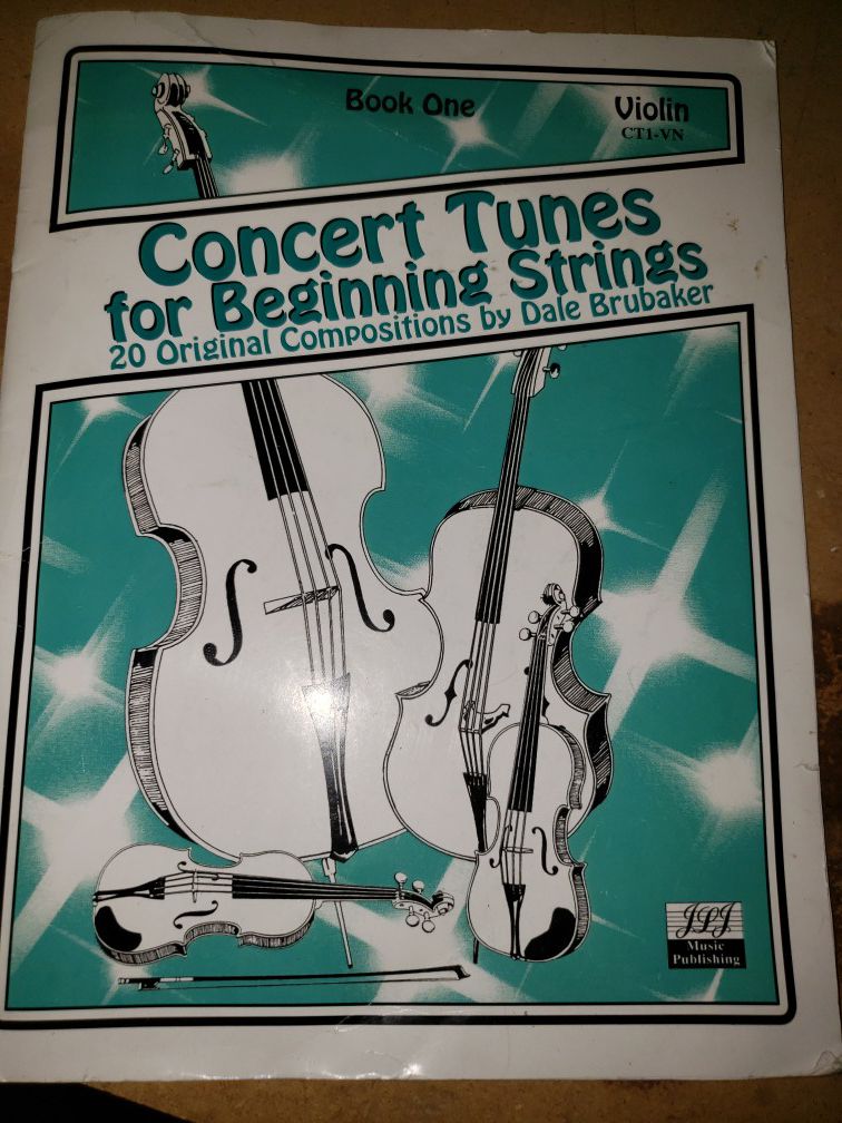 Violin music book