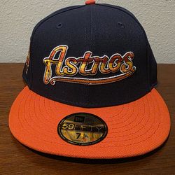 Houston Astros Fitted Hat - 7 1/4