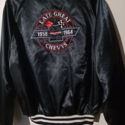 Jacket Size L 44 To 46 Make King Louie  Late Great Chevys. 1958 Threw. 1964. Like New Asking 30 Dollars