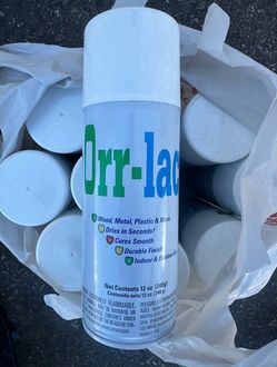 Orr-lac SANDABLE GRAY PRIMER No. 940 DRIES IN SECONDS 11 oz. Easy to Sand, Superior Adhesion, Rust Resistant, Fills Imperfections 11 cans 4$ each or 3