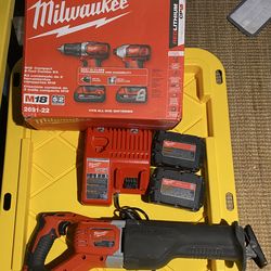 Milwaukee m18 tools and batteries