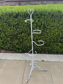 Vintage wrought iron plant stand